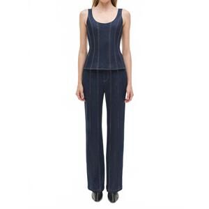 NEW SIMKHAI ansel denim trouser in twilight